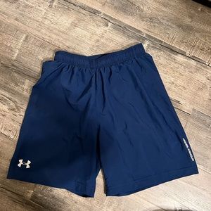 Under Armour Fitted Athletic Shorts Navy